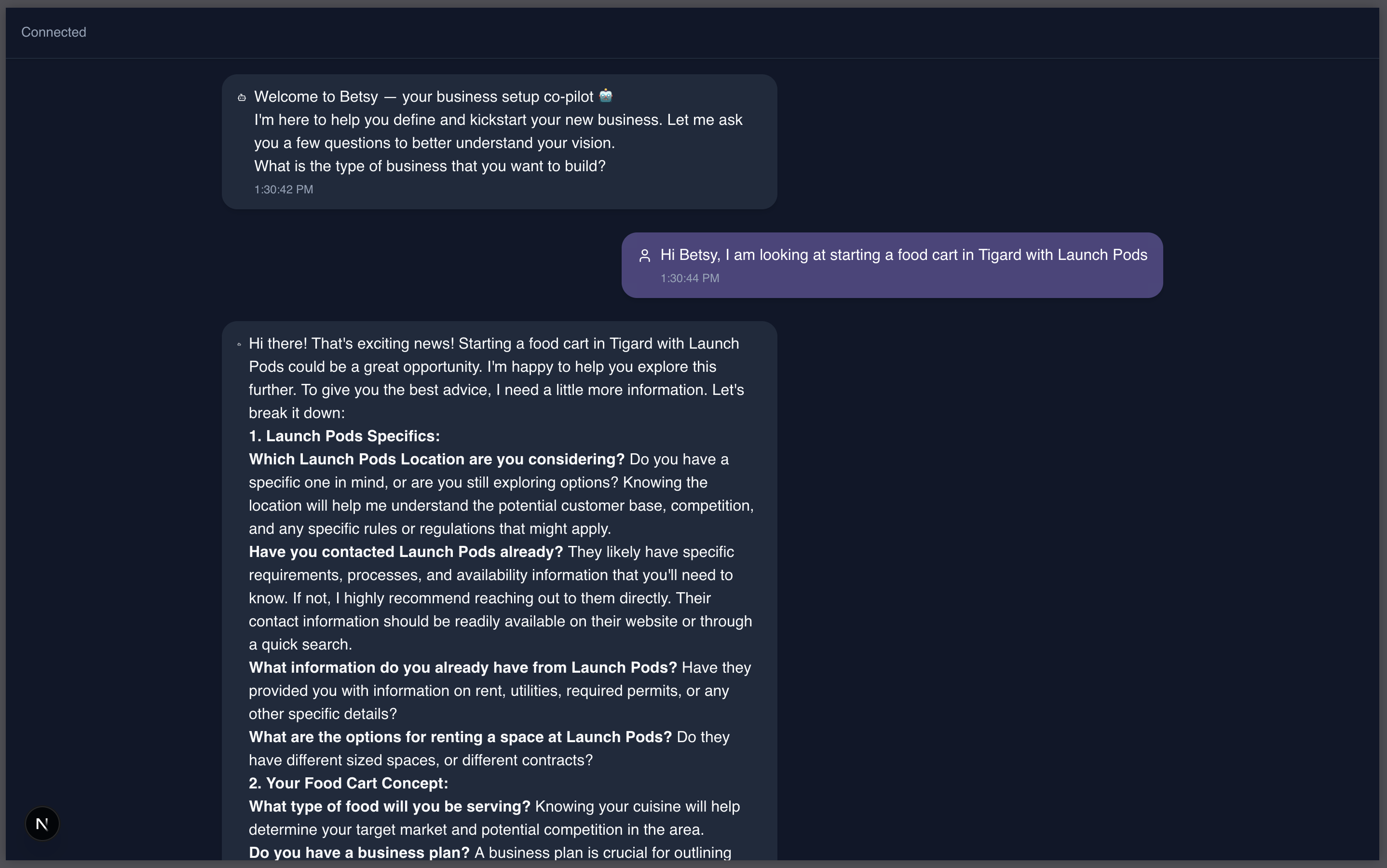 Betsy Interface Preview